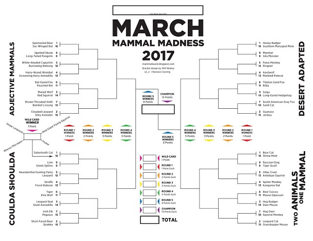 2017 March Mammal Madness - Beyond Tannhauser Gate